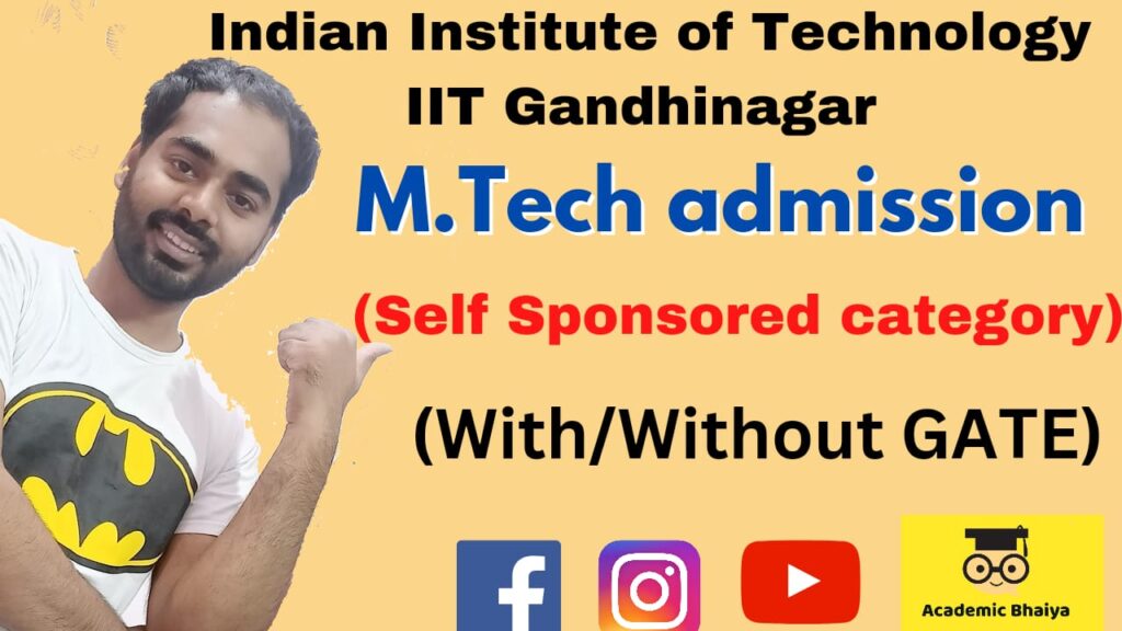iit gandhinagar mtech admission without gate