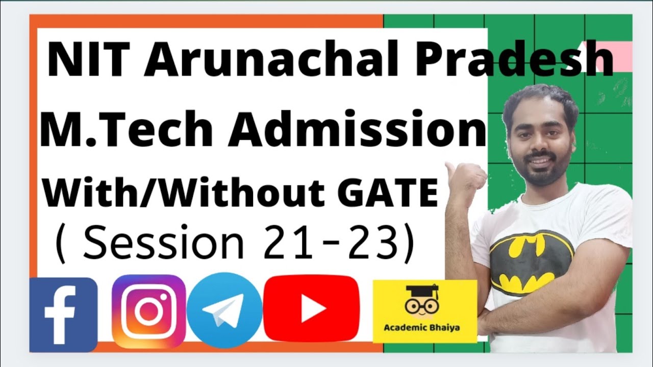 MTech admission without GATE in NIT AP